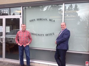 Larry and John at Community Office